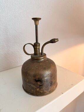 Vintage Brass Plant Mister Sprayer Garden Decor Industrial Style
